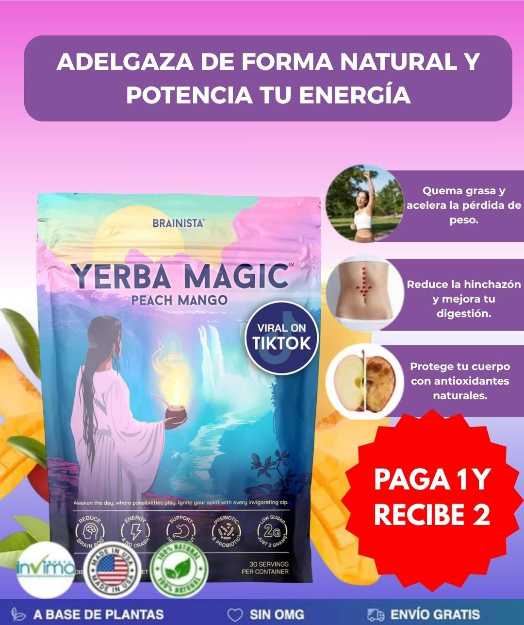 Yerba Magic 2x1 | Controlá tu peso de forma natural y segura