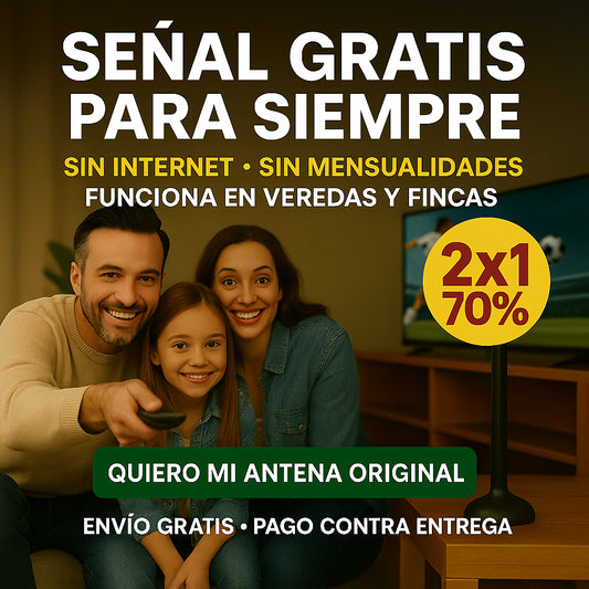 ANTENA TDT PARA TELEVISION l Oferta 2x 1, 1.000 canales a tu alcance