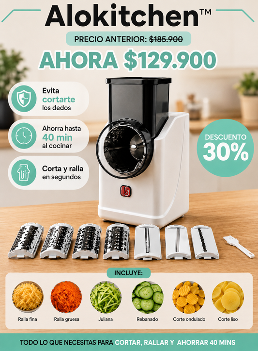 Picador De Verduras Eléctrico Alcokitchen
