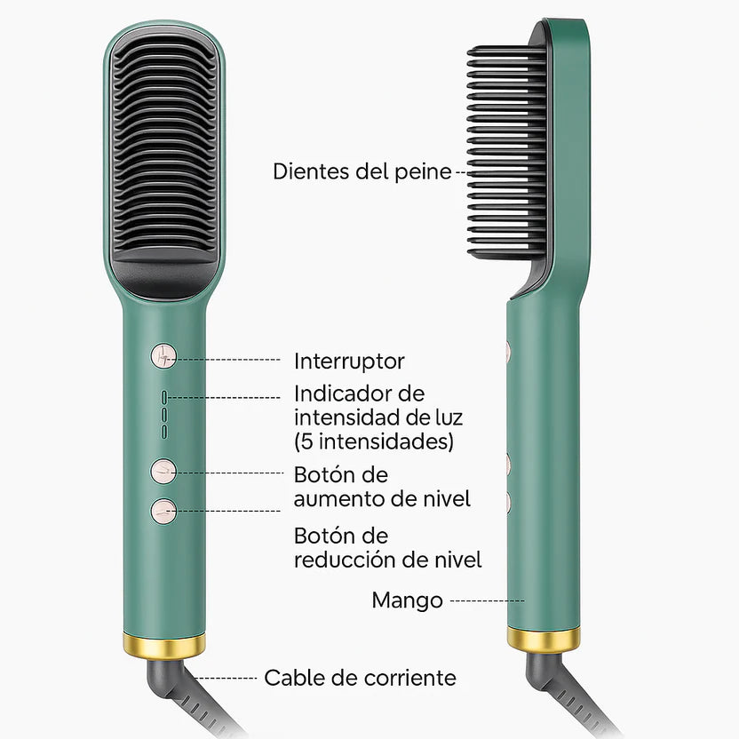 CEPILLO ALISADOR  tiempo ilimitado | 70% OFF, alisado real sin químicos, contra entrega y envío gratis