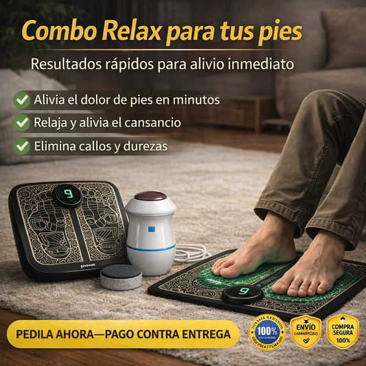 Combo Masajeador + Limpia Pies | Alivio y limpieza real después del trabajo